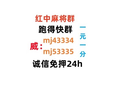 （诚实守信）一元广东红中赖子麻将群（24h营业）