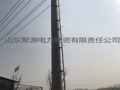 山东电杆爬梯定制厂家 浸热镀锌工艺抱箍式固定电杆用爬梯加工图3