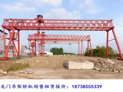 山西长治龙门吊公司32吨50吨门式起重机发货安装案例
